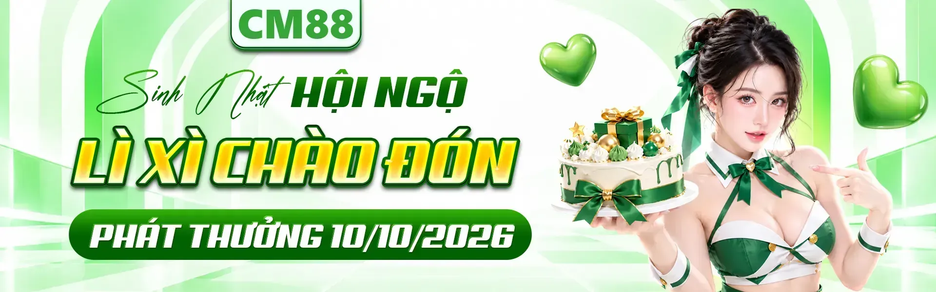 4. Đánh dấu mùa sinh nhật đáng nhớ, CM88 giới thiệu chương trình quà tặng với hàng ngàn phần quà dành cho hội viên. Đăng ký ngay để theo dõi các ưu đãi và điều kiện nhận thưởng.